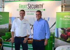 Gerben van Veldhuizen en Frank van Rijk van Fruit Security & FS Europe.